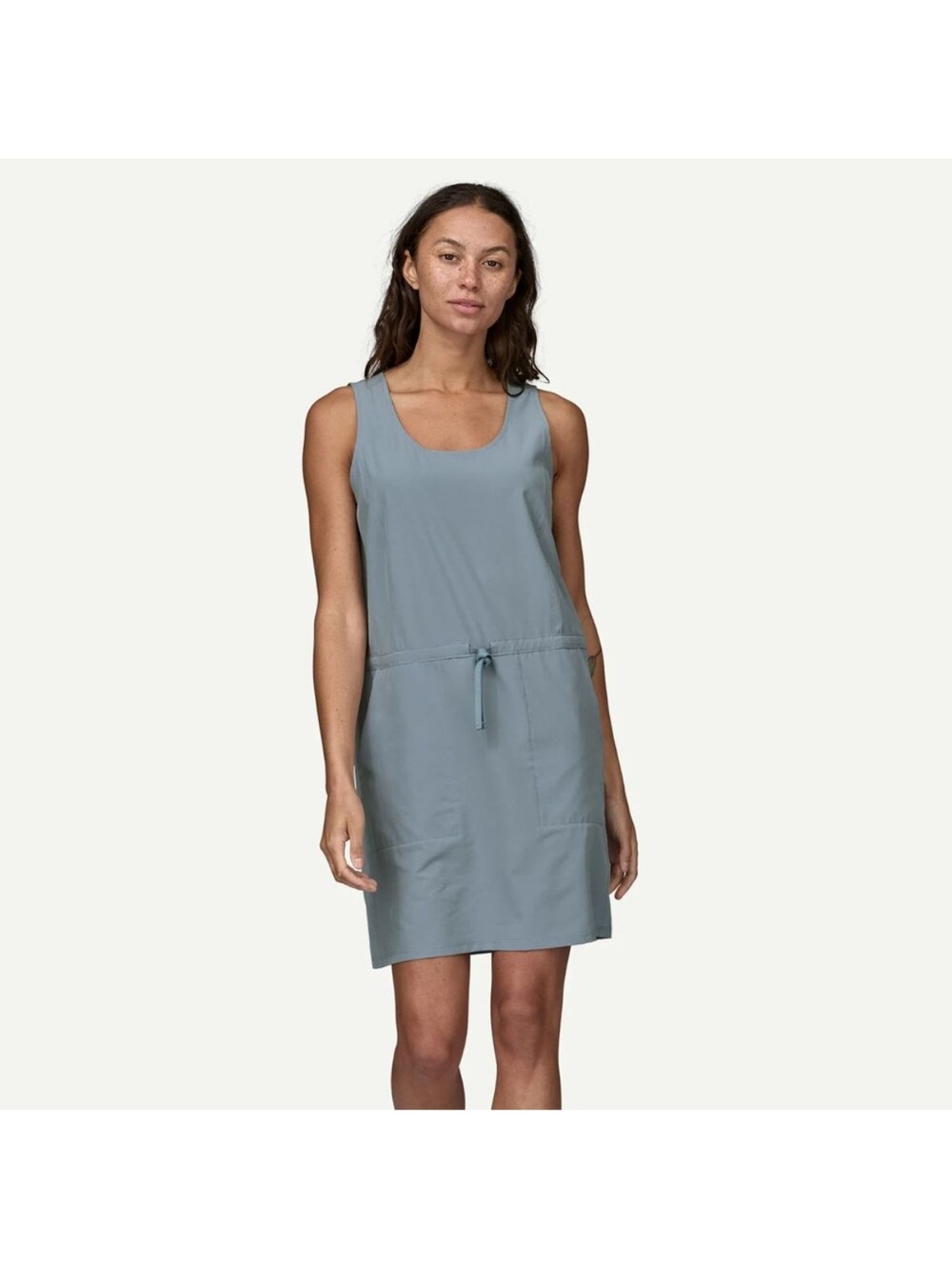Patagonia Dress Womens Medium Gray Fleetwith Stretch Outdoor Casual
